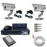 Kit sistema de vigilância com 02 câmeras infravermelho 30 metros e gravador dvr stand alone - Acesso